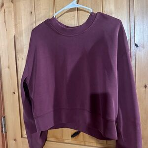 Lululemon perfectly oversized cropped crew size 4